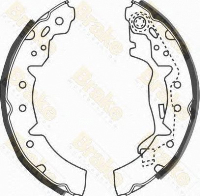 BRAKE ENGINEERING sh2572 -  Комплект тормозных колодок